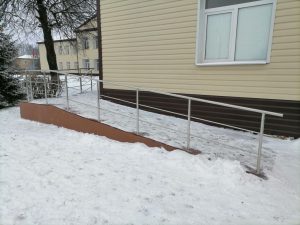 Перила из нержавеющей стали (Тульская обл., пос. Метростроевский, ул. Почтовая, 10)