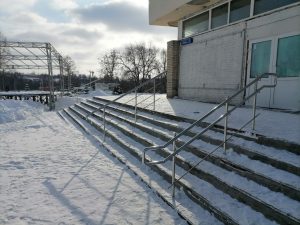 Ограждения для входной группы (Тульская область, пос. Ленинский, ул. Ленина, 1)